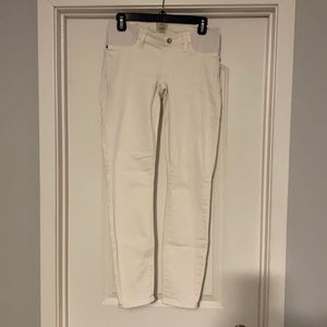 J. Crew Maternity White Denim Jeans